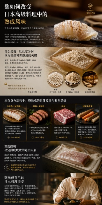 麴熟成：日本高级料理中的时间之味